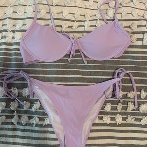 SHEIN underwire bikini set
